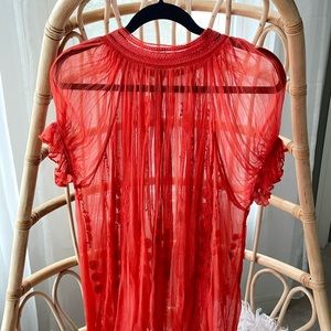 Free People High Neck Blouse